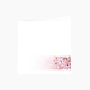 rouwprentje roze bloemen