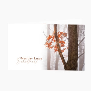 RA 280 - rouwbrief herfstboom in mist